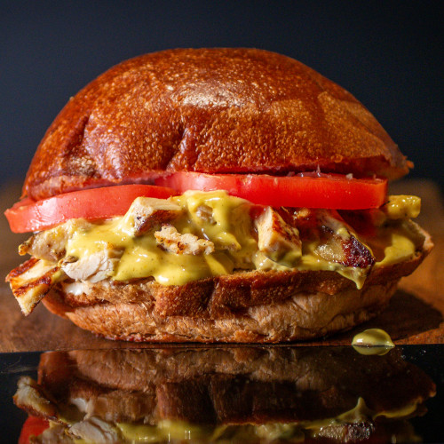 Бургер с пиле и къри